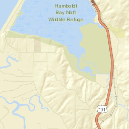 Table Bluff California Street Map