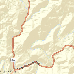 Douglas City California Street Map