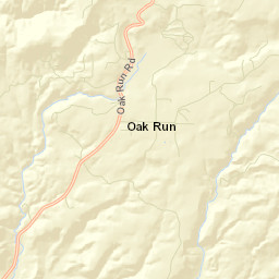Oak Run California Street Map