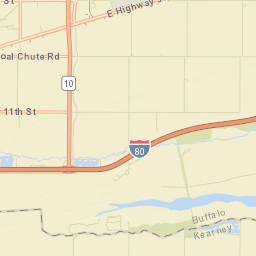 Kearney, NE, USA Street Map