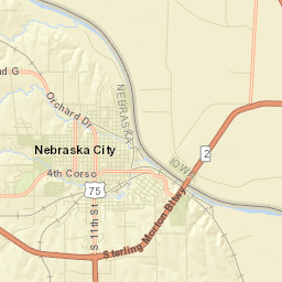 Nebraska City Street Map
