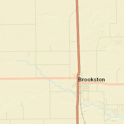 Brookston Street Map