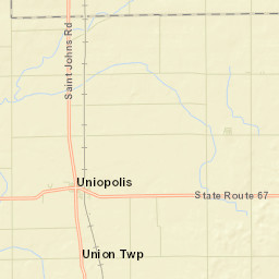 Uniopolis Ohio Street Map