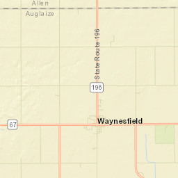 Waynesfield Ohio Street Map