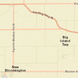 Meeker Ohio Street Map