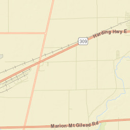 Caledonia Ohio Street Map