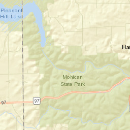 Richland Cottage Area Ohio Street Map