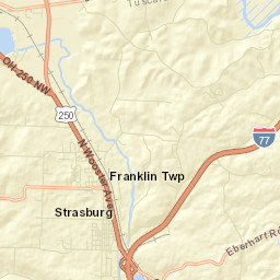 Strasburg Ohio Street Map