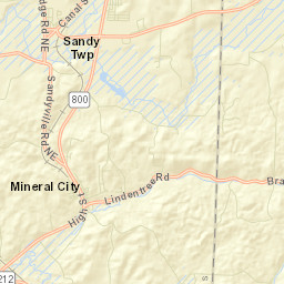 Sandyville Ohio Street Map