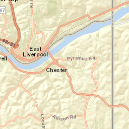 Pleasant Heights Ohio Street Map