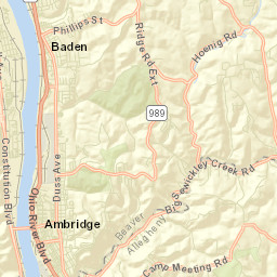 Aliquippa Street Map