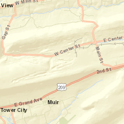 Tower City Street Map