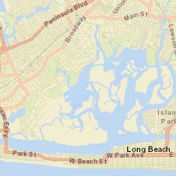 Woodsburgh New York Street Map