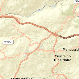 Mangualde Street Map