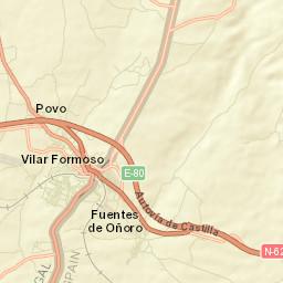 Fuentes de Oñoro Street Map