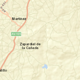 Zapardiel de la Cañada Street Map