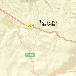 Tornadizos de Ávila Street Map