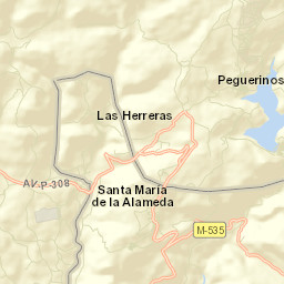 Santa María de la Alameda Street Map