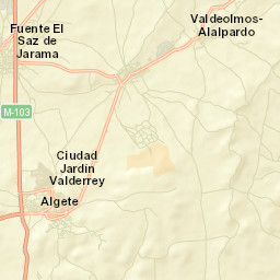 Algete Street Map
