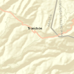 Tronchón Street Map