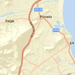 Torpè Street Map