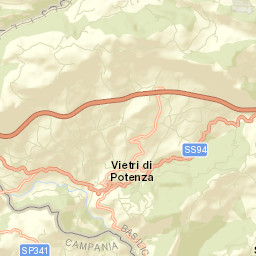 Vietri di Potenza Street Map