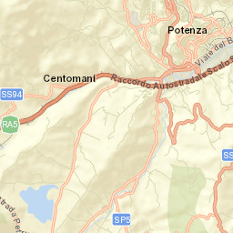 Potenza Street Map