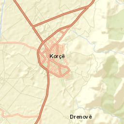 Korçë Street Map