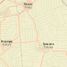Koryfí Street Map
