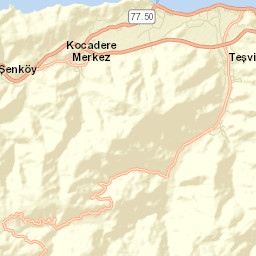 Kocadere Street Map