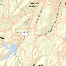 Termal İlçesi Street Map