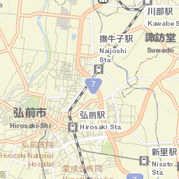 Hirosaki Street Map