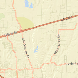 Loomis Corners California Street Map
