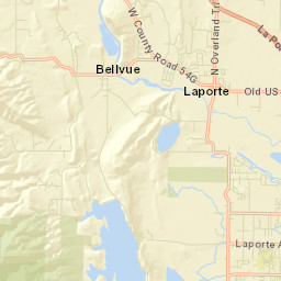 1285-1389 North Overland Trail, Fort Collins Street Map