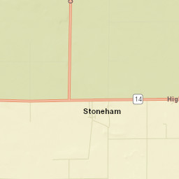 Stoneham Colorado Street Map