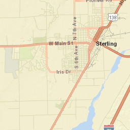 Sterling Colorado Street Map
