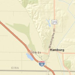 Hamburg Street Map