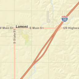 Lamoni Street Map