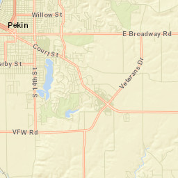 Pekin Street Map