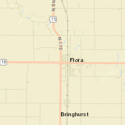 Flora Street Map