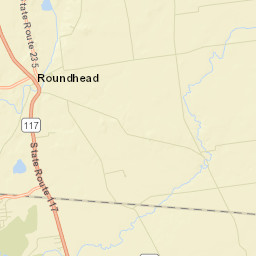 Roundhead Ohio Street Map