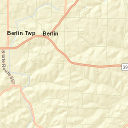 Berlin Ohio Street Map