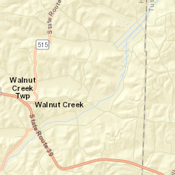Walnut Creek Ohio Street Map