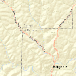 Wattsville Ohio Street Map