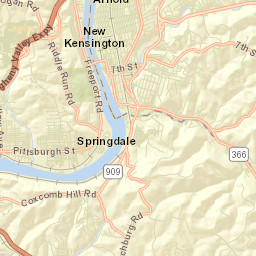 2nd Street, New Kensington, PA 15068, USA Street Map