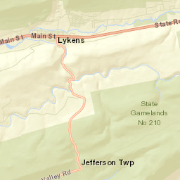 Lykens Street Map