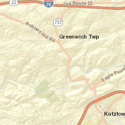 Kutztown Street Map
