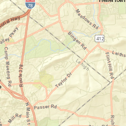 Hellertown Street Map