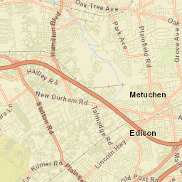 Metuchen Street Map