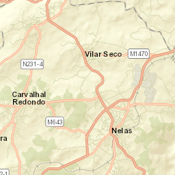 Nelas Street Map